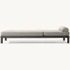 Luxury Aluminum Daybed Outdoor Pool Lounge Bed With Canopy High-end Resort Sunbed Weatherproof Villa Garden Reclining Bed
