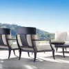 Luxury Aluminum Garden Sofa Set with Waterproof Cushions-Modern Design for Outdoor Use in Villa Hotel Resort