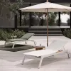 Luxury Aluminum Hotel Villa Outdoor Lounge Chairs Pool Set Modern Design UV Resistant Eco-Friendly Waterproof Swimming Pool