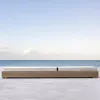 Luxury Burma Teak Wood Outdoor Sunbed Set Reclining Patio Daybed for Five Star Resort and Private Villa Poolside Garden