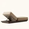 Luxury Metal Aluminum Hotel Villa Outdoor Lounge Chairs Cross Back Cushions Modern Design UV Resistant Eco-Friendly Waterproof