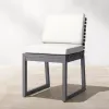 Luxury Modern Aluminum Alloy Outdoor Dining Set for Hotel Villa Courtyard Garden Patio-Waterproof Durable Table Chairs