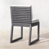 Luxury Modern Aluminum Alloy Outdoor Dining Set for Hotel Villa Courtyard Garden Patio-Waterproof Durable Table Chairs