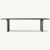 Luxury Modern Aluminum Alloy Outdoor Dining Set Hotel Villa Garden Patio-Weather Resistant Durable Table Chairs 3-Year Warranty
