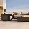 Luxury Modern Aluminum Outdoor Sofa Set for Courtyard Patio Backyard Living Room-Villa Outdoor Furniture