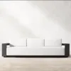 Luxury Modern Aluminum Outdoor Sofa Set-Waterproof Durable Eco-Friendly Patio Furniture for Living Room Hotel Villa Use