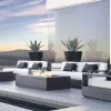 Luxury Modern Aluminum Outdoor Sofa Set for Hotel Garden Living Room Courtyard Use Durable Waterproof Eco-Friendly