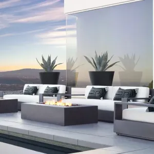 Luxury Modern Aluminum Outdoor Sofa Set for Hotel Garden Living Room Courtyard Use Durable Waterproof Eco-Friendly