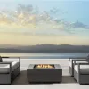 Luxury Modern Aluminum Outdoor Sofa Set for Hotel Garden Living Room Courtyard Use Durable Waterproof Eco-Friendly