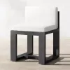 Luxury Modern Durable Aluminum Alloy Outdoor Dining Set for Hotel Villa Garden Patio-Waterproof UV-Resistant Table and Chairs