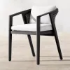 Luxury Modern Durable Aluminum Alloy Outdoor Dining Set for Hotel Villa Garden Patio-Waterproof Table Chairs