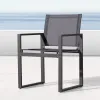 Luxury Modern Durable Aluminum Alloy Waterproof UV-Resistant Outdoor Dining Set Quick-Dry Cushions for Courtyard Garden