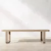 Luxury Modern Durable Teak Outdoor Dining Set for Villa Courtyard Patio with Weather Resistant Furniture Waterproof Cushions
