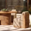 Luxury Modern Durable Teak Outdoor Dining Set for Hotel Villa Courtyard with UV-Resistant Patio Dining Chairs