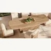 Luxury Modern Durable Teak Outdoor Dining Set for Hotel Villa Courtyard with UV-Resistant Patio Dining Chairs