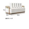 Luxury Modern Solid Teak Wood Outdoor Sofa Set with Weather-Resistant Aluminum Frame and Storage Garden Furniture
