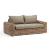 Luxury Modern Style Waterproof Weather Resistant Rattan Wicker Sofa Set Outdoor Furniture Quick-Dry Cushions for Garden