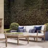 Luxury Modern Teak Eco-Friendly Waterproof Outdoor Garden Sofa Set for Courtyard Hotel Villa Use