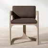 Luxury Modern Teak Outdoor Dining Set for Villa Courtyard Patio-Durable Waterproof Dining Chairs