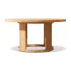 Luxury Modern Teak Outdoor Dining Set with Waterproof UV-Resistant Dining Chairs-Durable Patio Furniture for Villa
