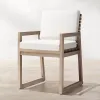 Luxury Modern Teak Wood Outdoor Dining Set for Villa Courtyard Patio-Durable Weather Resistant Furniture