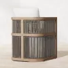 Luxury Modern Teak Wood Outdoor Dining Set for Courtyard Villa Patio-Durable Weather Resistant Dining Chairs
