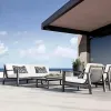 Luxury Modern Villa Outdoor Sofa Set-Aluminum Frame Eco-Friendly Waterproof for Hotel Garden Use