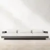 Luxury Modern Waterproof Deep Seating Aluminum Sofa Set 4-Piece Outdoor Patio for Hotel Villa Garden Use