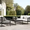 Luxury Modern Waterproof Eco-Friendly Durable Aluminum Outdoor Sofa Set for Living Room Patio Villa Hotel Use