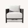 Luxury Outdoor Aluminum Sofa Set Modern Garden Sectional Furniture Weatherproof Villa Terrace Living Room Sofa Couch