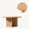 Luxury Solid Teak Wood Patio Dining Set Weatherproof Garden Furniture for High-end Resort and Private Estate Dining Area