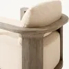 Luxury Sustainable Teak Wood Outdoor Sunbed Modern Reclining Pool Lounger for Five Star Resort and Luxury Villa Poolside