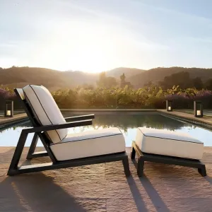 Luxury Villa Aluminum Sofa Set-Modern Waterproof Outdoor Indoor Furniture for Garden Patio Hotel Living Room