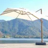 Luxury 360 Rotating Aluminum Modern Umbrella Foldable Waterproof Lightweight Outdoor Furniture for Patio Garden Hotel
