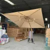Luxury 360 Rotating Aluminum Modern Umbrella Foldable Waterproof Lightweight Outdoor Furniture for Patio Garden Hotel
