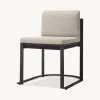 MANDELA Luxury Modern Aluminum Alloy Outdoor Dining Set-Waterproof Table and Chairs for Villa Garden