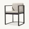 MANDELA Luxury Modern Aluminum Alloy Outdoor Dining Set-Waterproof Table and Chairs for Villa Garden