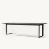 MANDELA Luxury Modern Aluminum Alloy Outdoor Dining Set-Waterproof Table and Chairs for Villa Garden