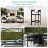 Minimalist Aluminum Outdoor Dining Set 4 6 8 Seater Modern Garden Furniture for Luxury Villa and Boutique Resort