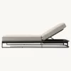Minimalist Aluminum Outdoor Sun Lounger Sleek Pool Daybed for Star Hotel Deck and Luxury Villa Poolside Furniture Set