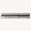 Minimalist Aluminum Outdoor Sun Lounger Sleek Pool Daybed for Star Hotel Deck and Luxury Villa Poolside Furniture Set