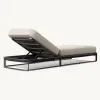 Minimalist Aluminum Outdoor Sun Lounger Sleek Pool Daybed for Star Hotel Deck and Luxury Villa Poolside Furniture Set