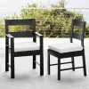 Modern Aluminum Alloy Waterproof Outdoor Dining Chairs and Table Set for Hotels Villas Gardens Courtyards Resorts