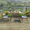 Modern Aluminum Balcony Table 2 Chairs Set for Apartment Hotel Living Room Outdoor Use Durable Waterproof Garden Furniture