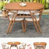 Modern Aluminum Balcony Table 2 Chairs Set for Apartment Hotel Living Room Outdoor Use Durable Waterproof Garden Furniture