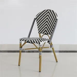 Modern Aluminum Frame PE Wicker Waterproof Durable Patio Chair Set for Villa Courtyard