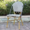 Modern Aluminum Frame PE Wicker Waterproof Durable Patio Chair Set for Villa Courtyard