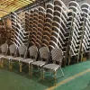 Modern Aluminum Frame PE Wicker Waterproof Durable Patio Chair Set for Villa Courtyard