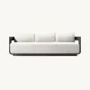 Modern Aluminum Outdoor Sofa Set Quick-Dry Waterproof Cushions-Durable Eco-Friendly UV Resistant for Villa Courtyard Living Room