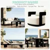 Modern Aluminum Outdoor Sofa Set with Waterproof Cushions-Durable Eco-Friendly for Villa Courtyard Use
